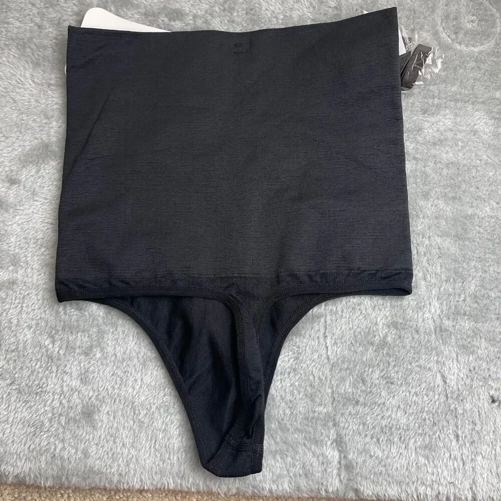 Youmita Firm Tummy Control Thong Shaper Panties, #82016, (S/M‎ & L/XL, Black)